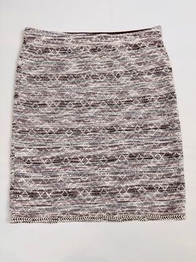 NWT Max Studio Textured Pencil Skirt Burgundy Women’s XL